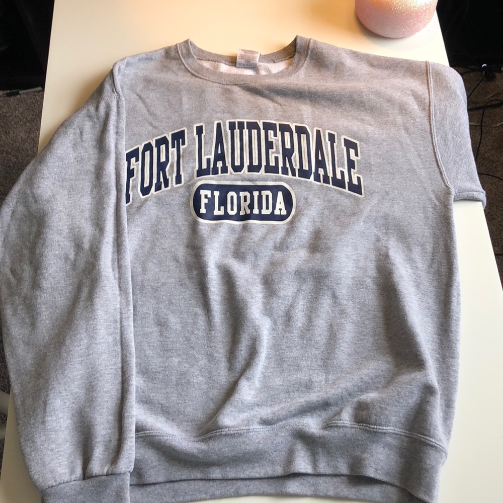 Gray Fort Lauderdale Florida sweatshirt